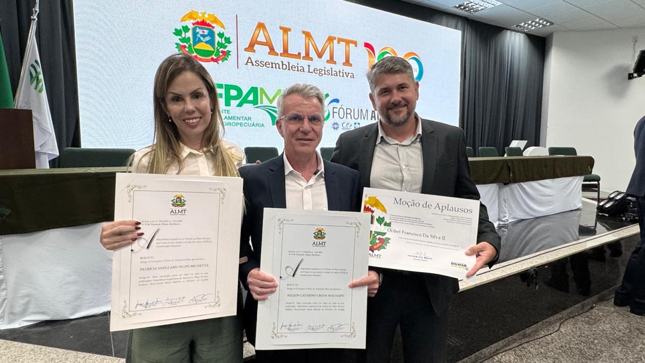 Diretores da Aprosmat são homenageados pela Assembleia Legislativa de Mato Grosso